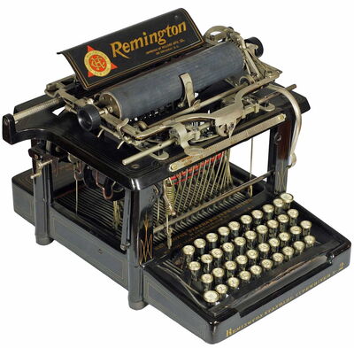 Remington Typewriter No. 2 by Sholes/Glidden, 1878