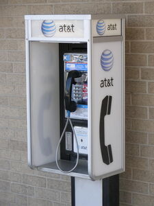 Von AT&T betriebene Telefonzelle